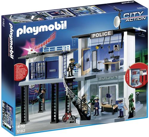 Plmb Playmobil City Action 5182 Commissariat De Police Avec Système D'Alarme